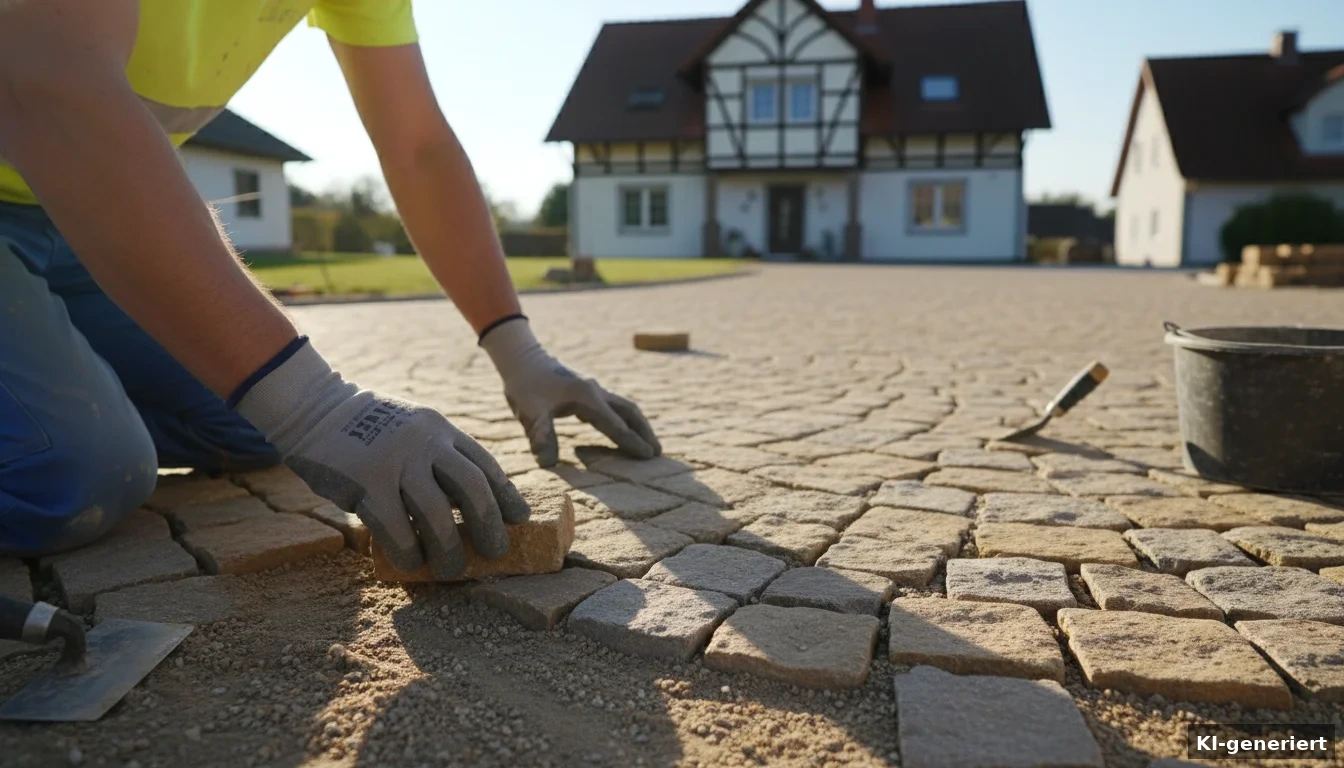 [KI-generiert] Pflasterarbeiten beauftragen 2026: Einfahrt, Terrasse & Gehweg – was kostet das?
