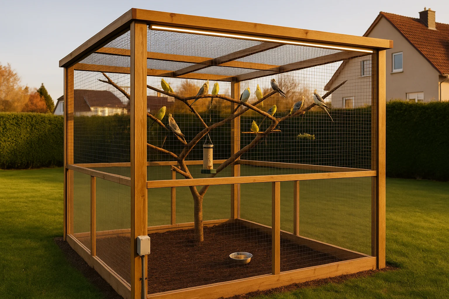 Vogelvoliere selber bauen | Anleitung mit Elektrik & Winterschutz